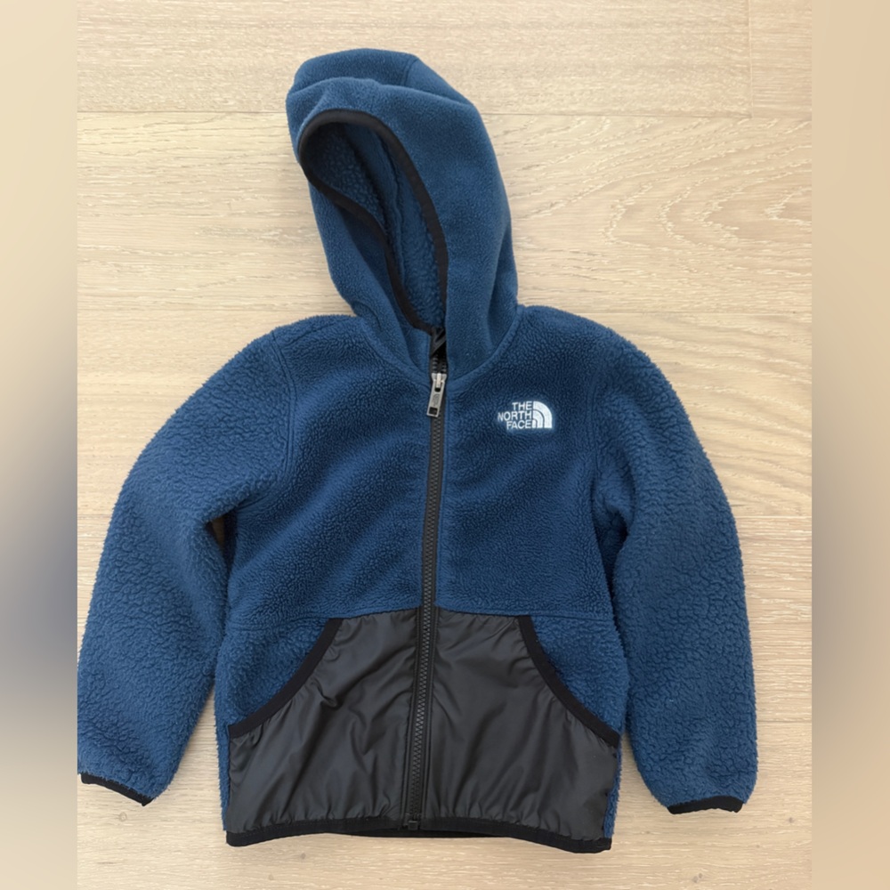 The North Face Navy Fleece Hoodie 4T